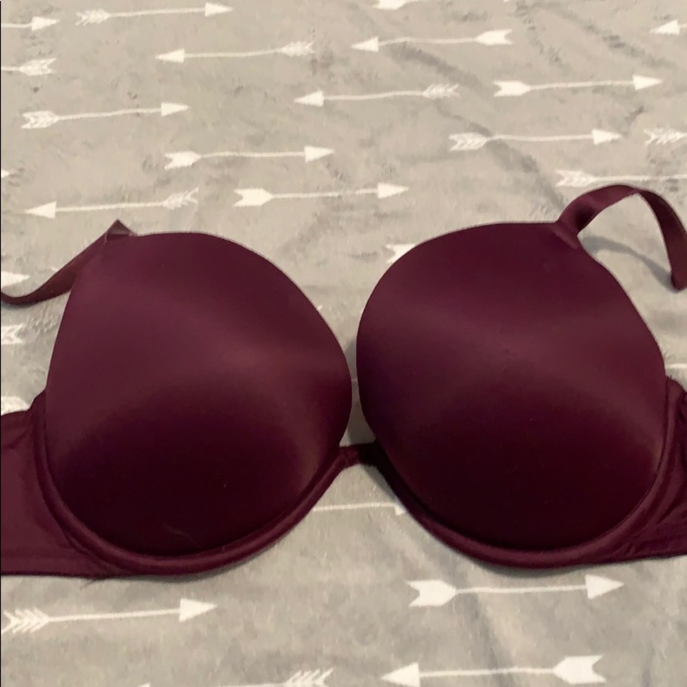 Pink burgundy bra